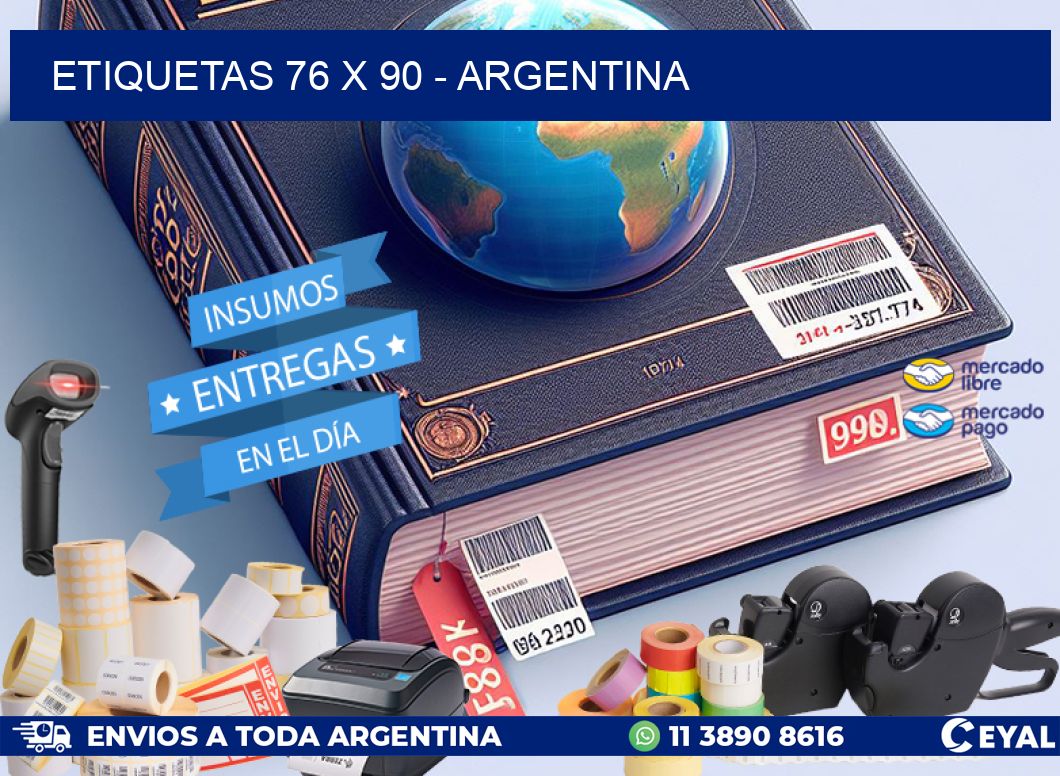 ETIQUETAS 76 x 90 - ARGENTINA