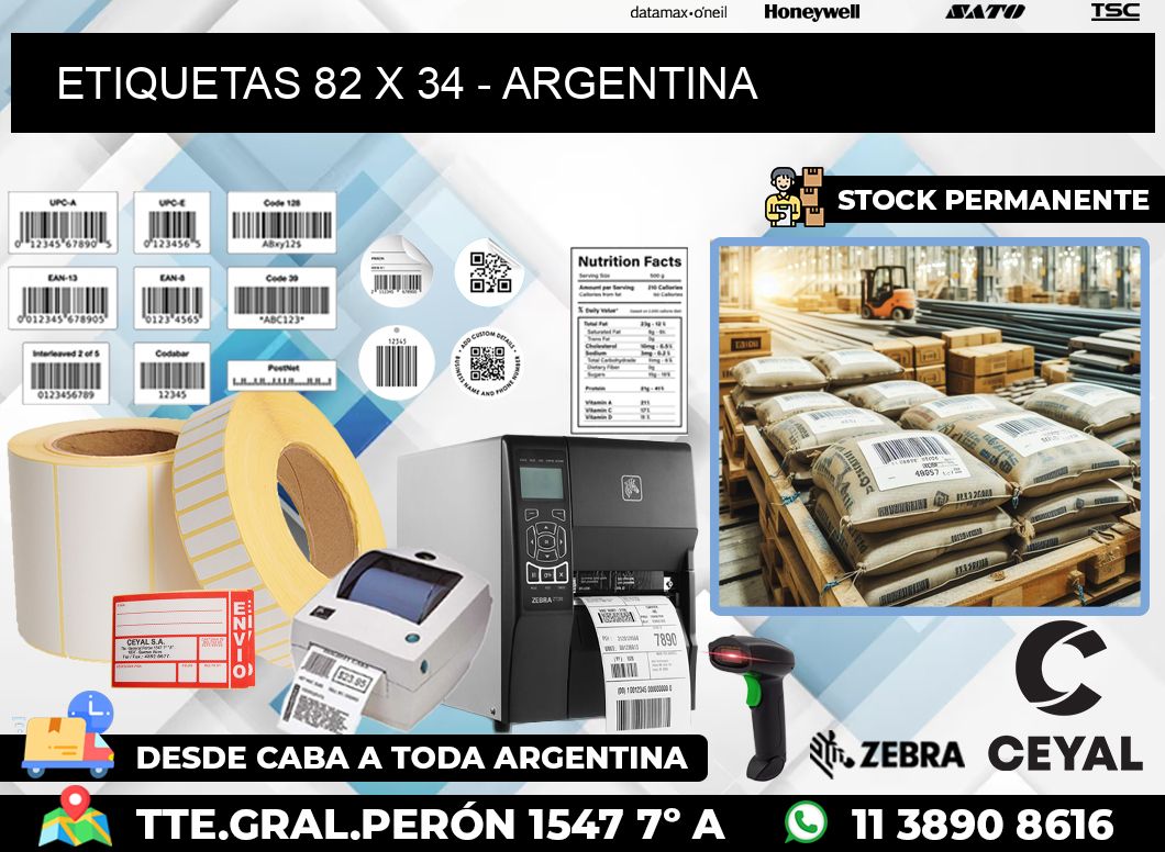 ETIQUETAS 82 x 34 – ARGENTINA