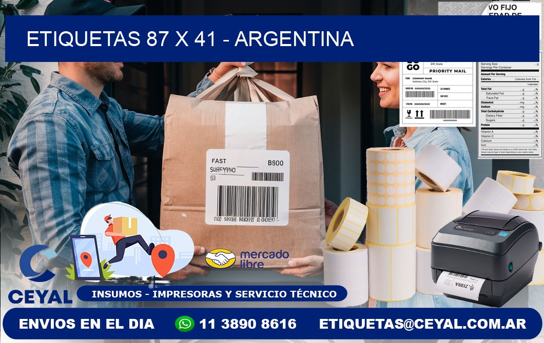 ETIQUETAS 87 x 41 - ARGENTINA