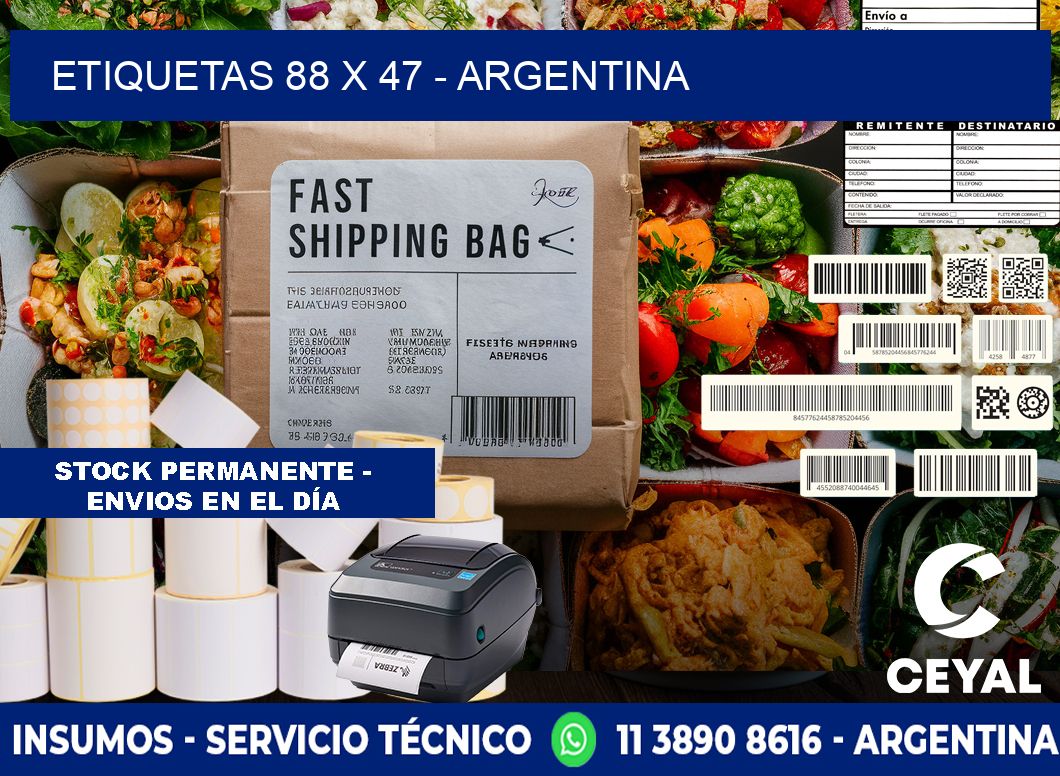 ETIQUETAS 88 x 47 - ARGENTINA