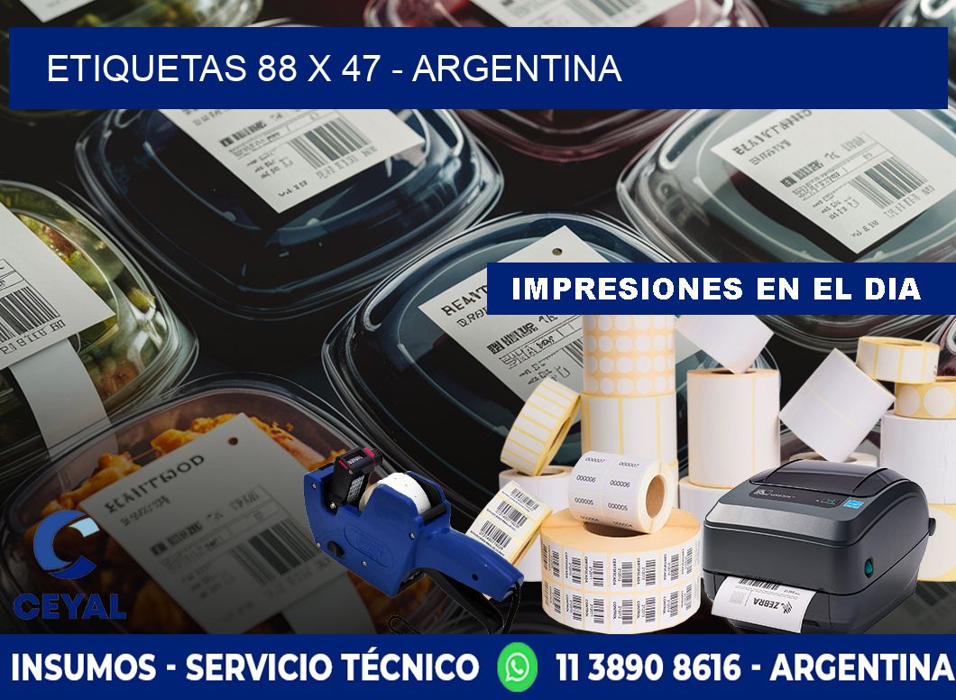ETIQUETAS 88 x 47 - ARGENTINA