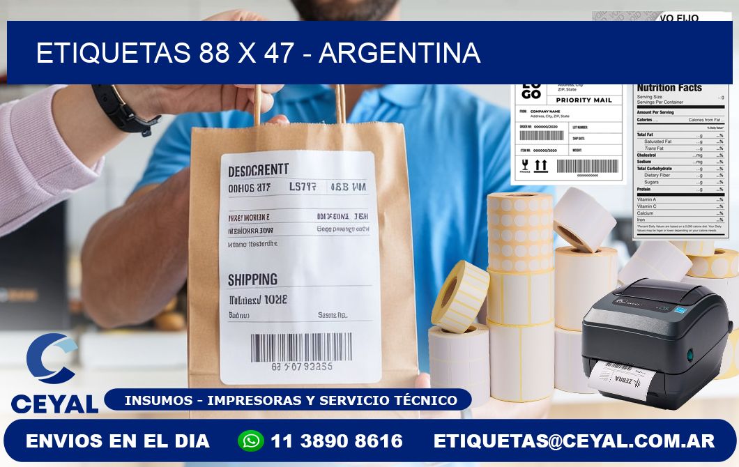 ETIQUETAS 88 x 47 - ARGENTINA