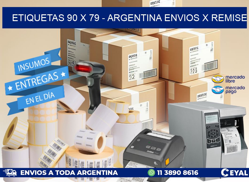 ETIQUETAS 90 x 79 – ARGENTINA ENVIOS X REMISE