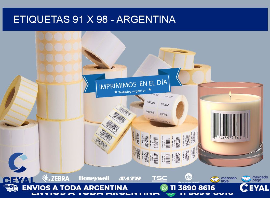 ETIQUETAS 91 x 98 - ARGENTINA