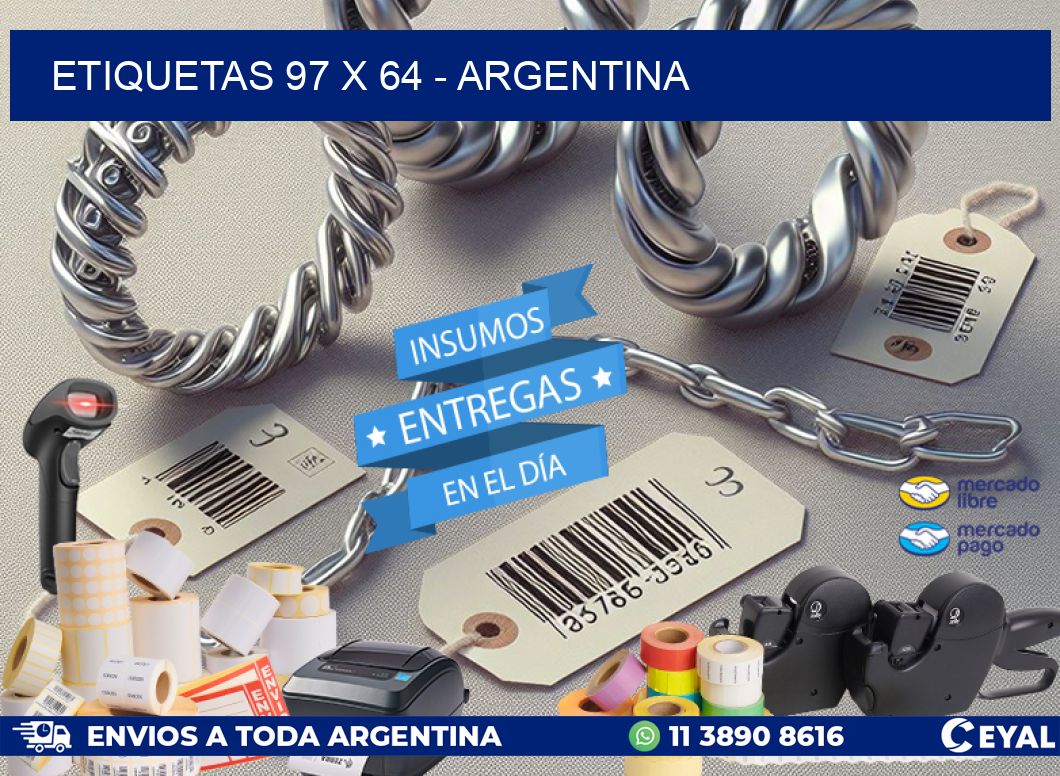 ETIQUETAS 97 x 64 - ARGENTINA