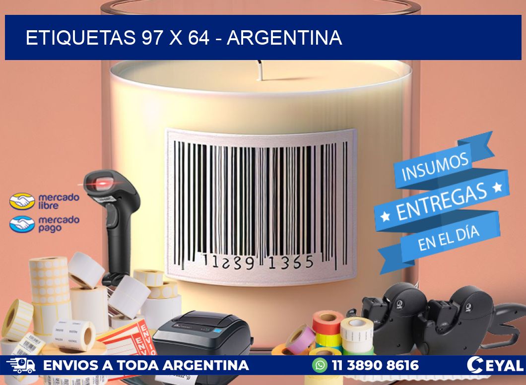 ETIQUETAS 97 x 64 - ARGENTINA