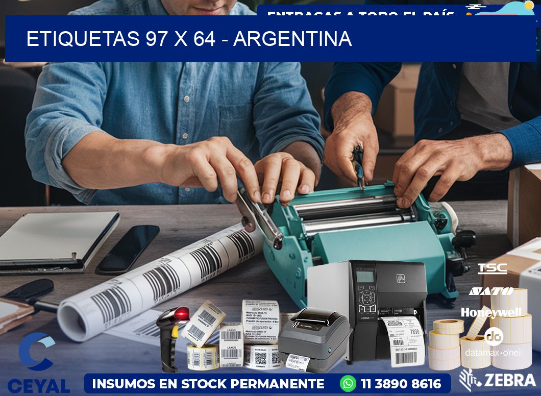 ETIQUETAS 97 x 64 - ARGENTINA