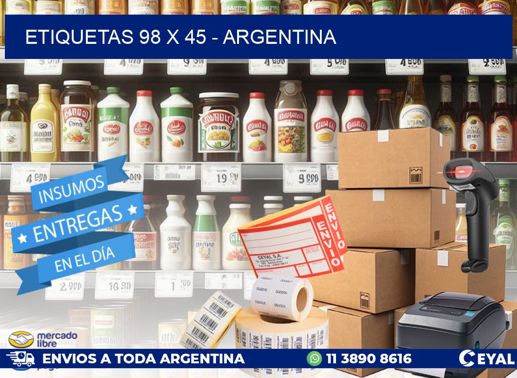 ETIQUETAS 98 x 45 - ARGENTINA