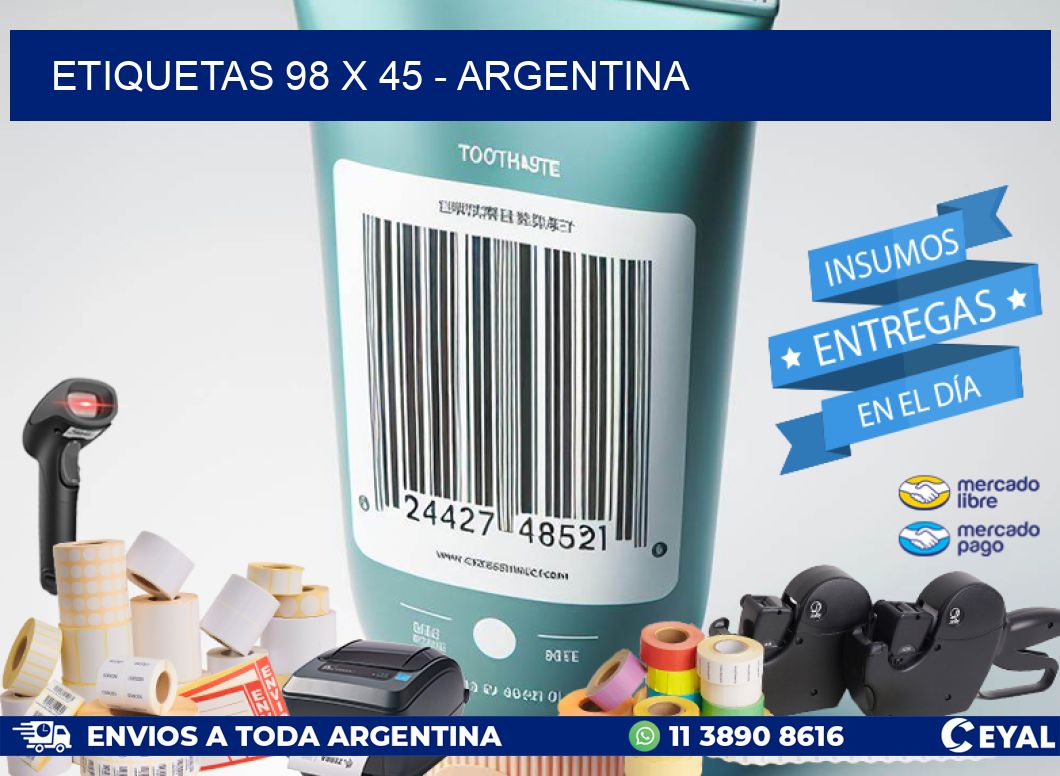 ETIQUETAS 98 x 45 - ARGENTINA