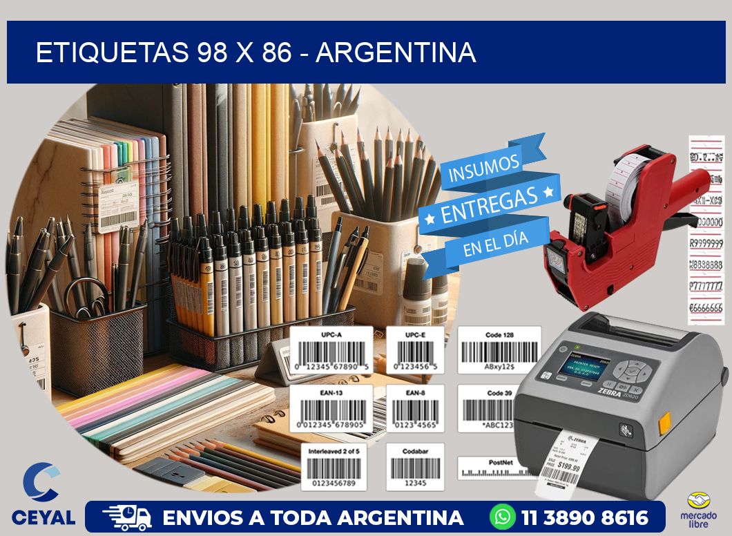 ETIQUETAS 98 x 86 - ARGENTINA