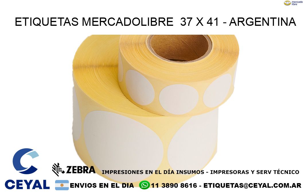 ETIQUETAS MERCADOLIBRE  37 x 41 – ARGENTINA