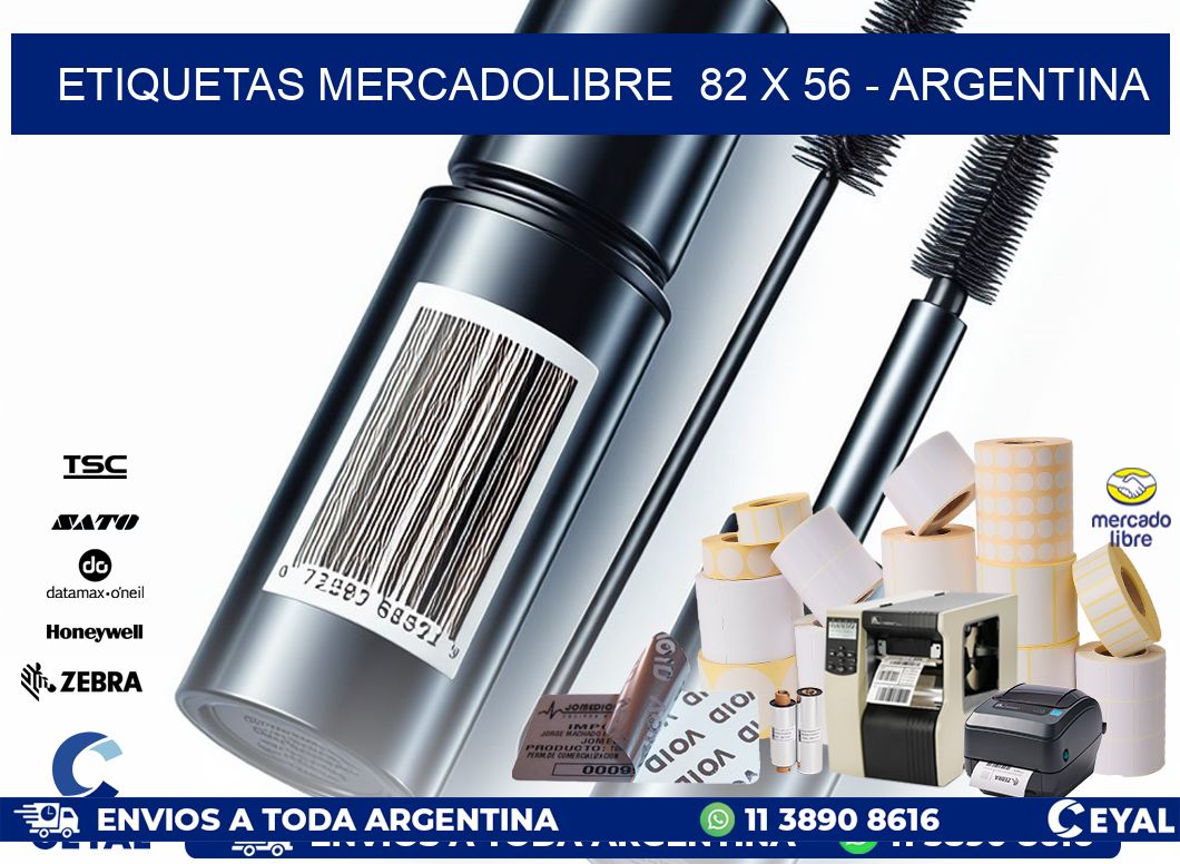 ETIQUETAS MERCADOLIBRE  82 x 56 – ARGENTINA