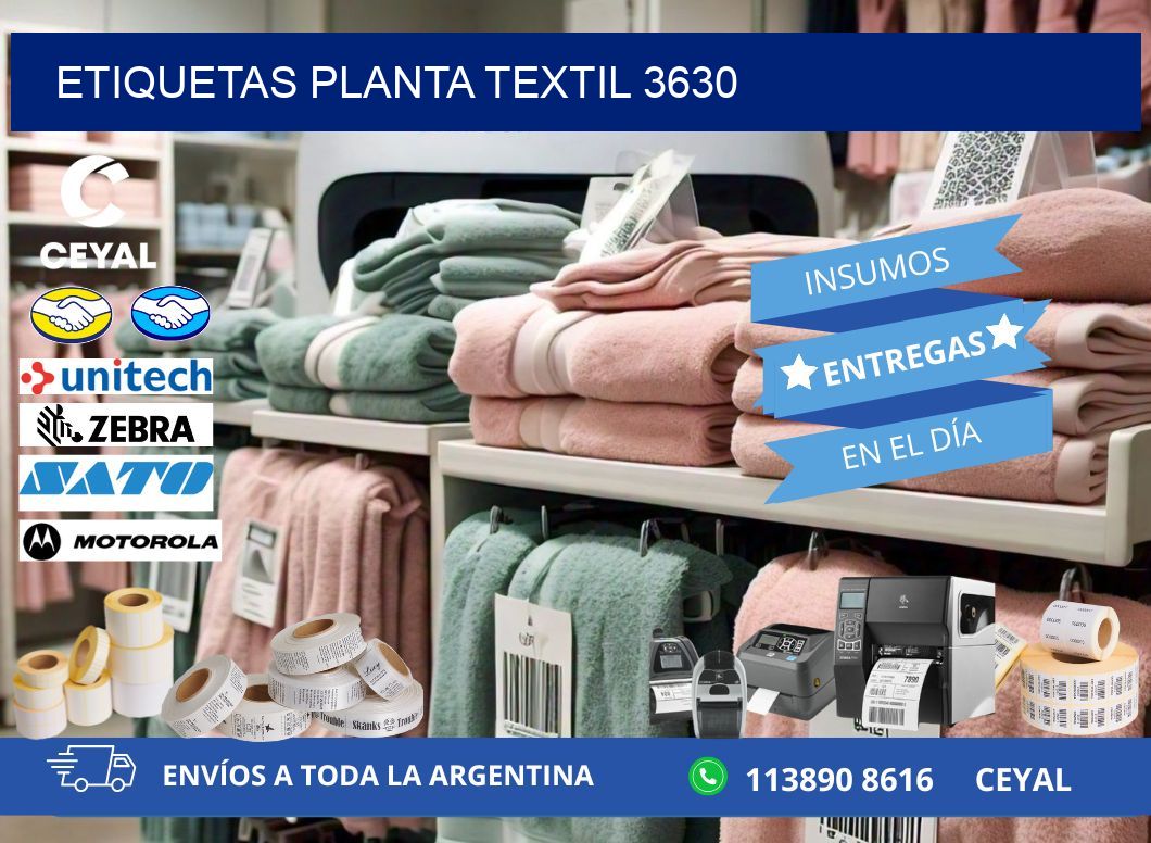 ETIQUETAS PLANTA TEXTIL 3630