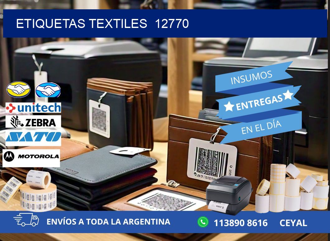 ETIQUETAS TEXTILES  12770