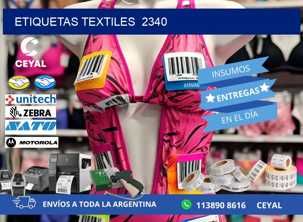 ETIQUETAS TEXTILES  2340