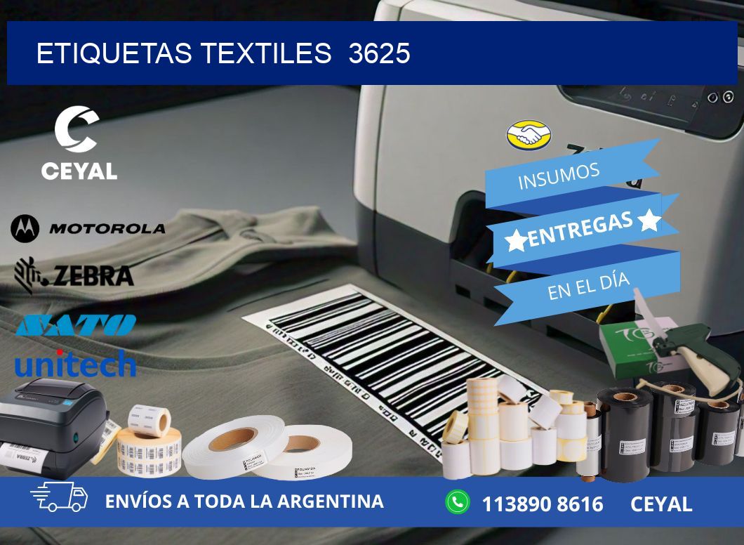 ETIQUETAS TEXTILES  3625