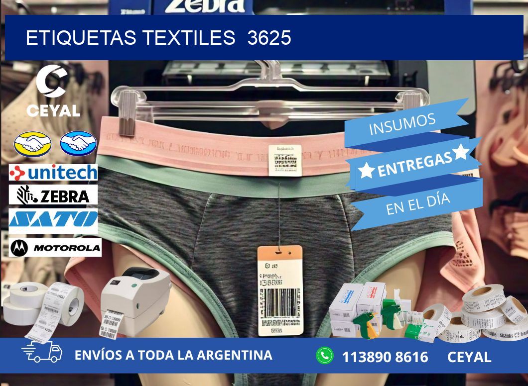 ETIQUETAS TEXTILES  3625