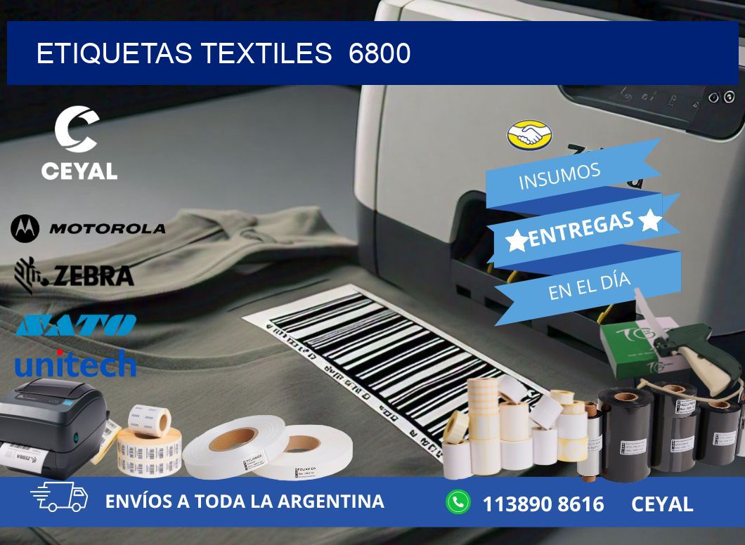 ETIQUETAS TEXTILES  6800