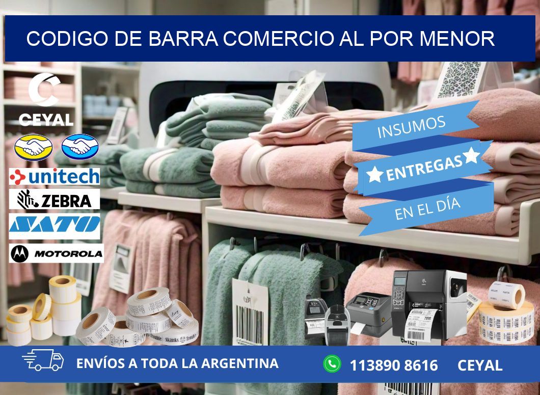 codigo de barra COMERCIO AL POR MENOR
