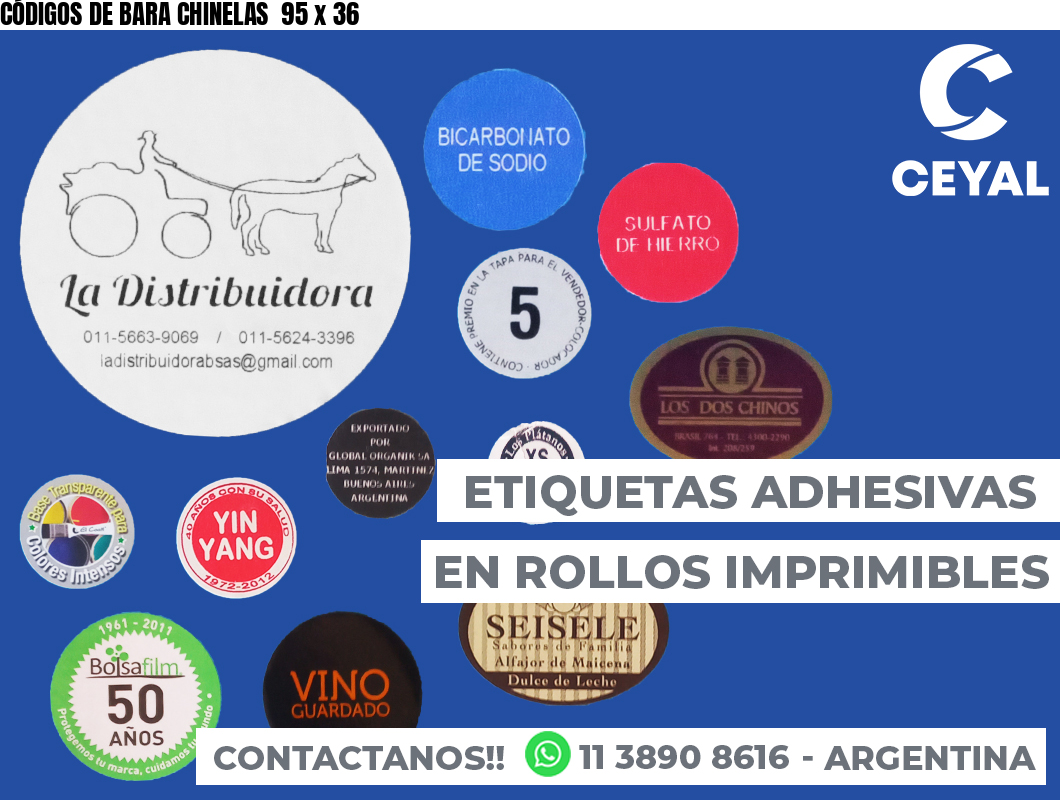 CÓDIGOS DE BARA CHINELAS  95 x 36