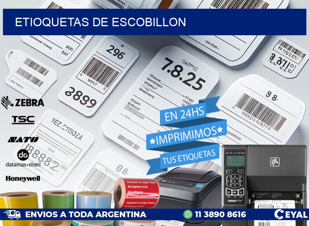 ETIOQUETAS DE ESCOBILLON