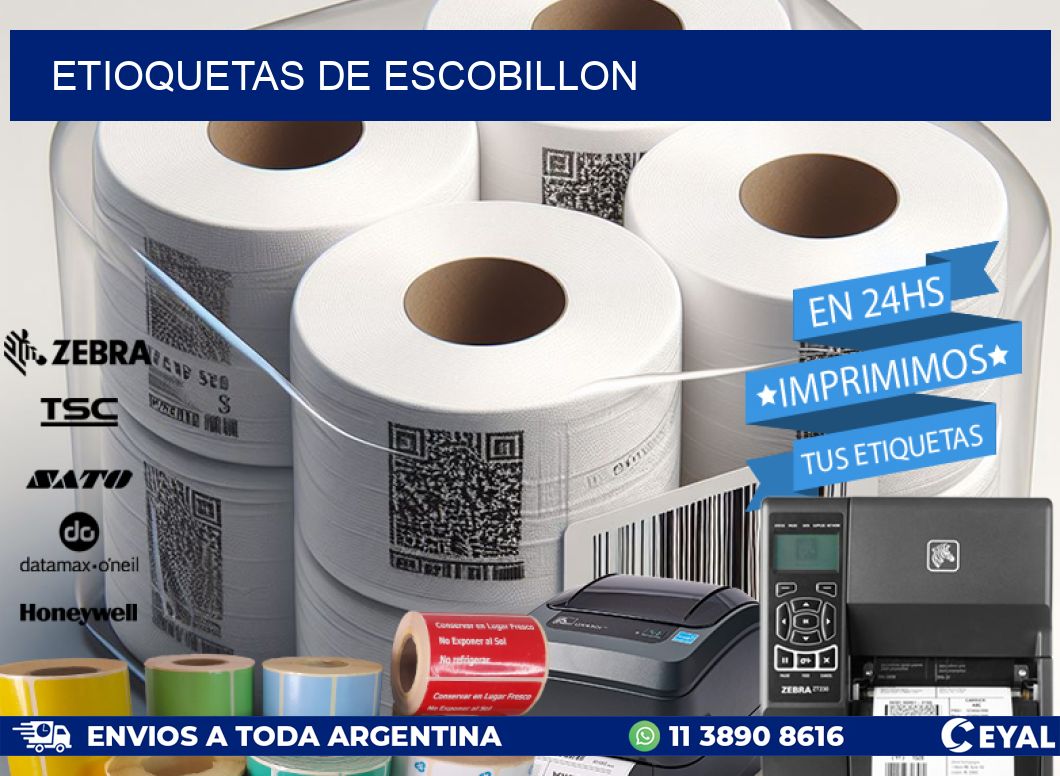 ETIOQUETAS DE ESCOBILLON