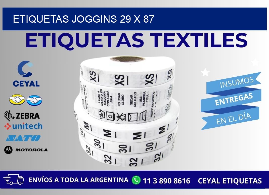 ETIQUETAS JOGGINS 29 x 87