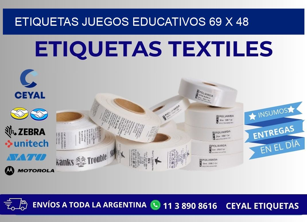 ETIQUETAS JUEGOS EDUCATIVOS 69 x 48