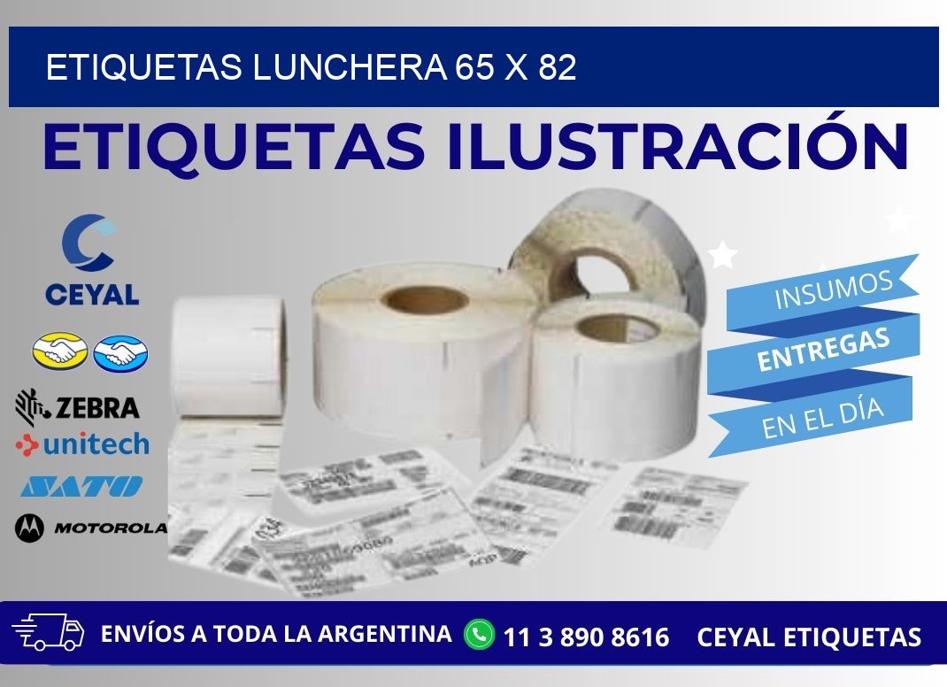 ETIQUETAS LUNCHERA 65 x 82