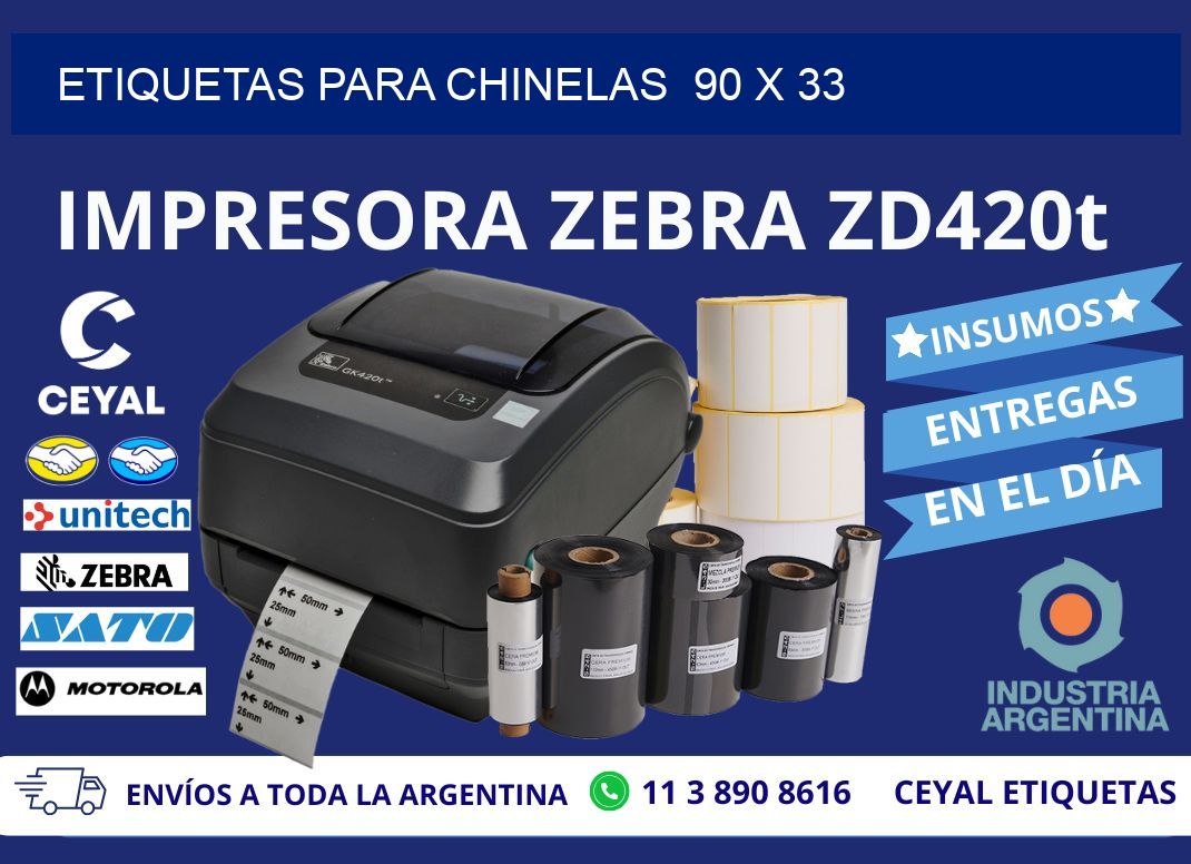 ETIQUETAS PARA CHINELAS 90 x 33