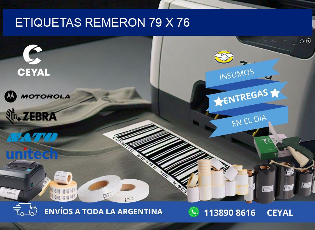 ETIQUETAS REMERON 79 x 76