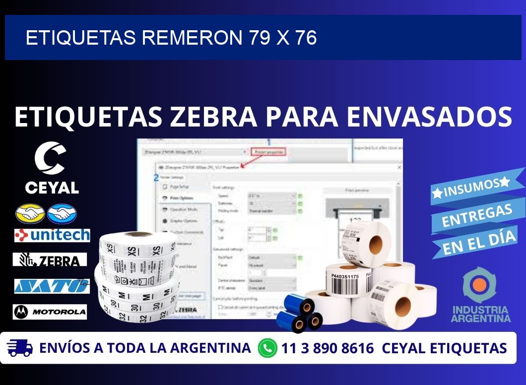 ETIQUETAS REMERON 79 x 76