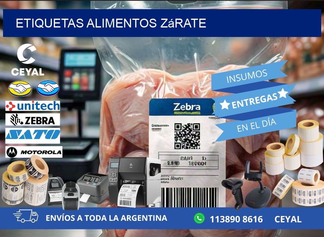 Etiquetas alimentos Zárate