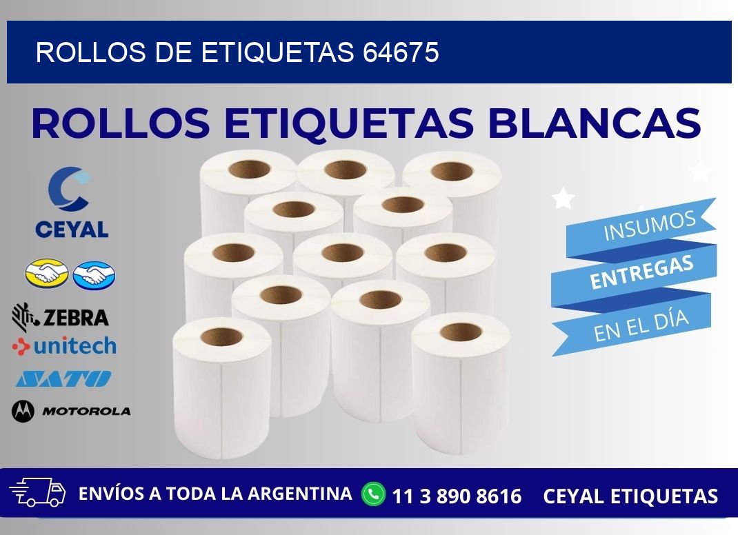 ROLLOS DE ETIQUETAS 64675