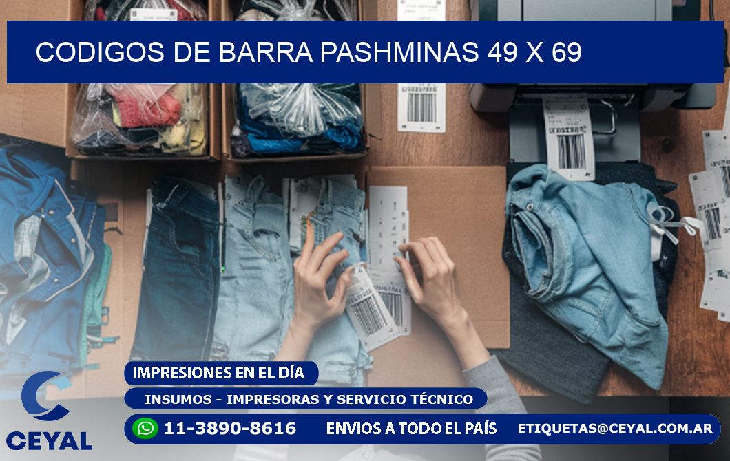 CODIGOS DE BARRA PASHMINAS 49 x 69