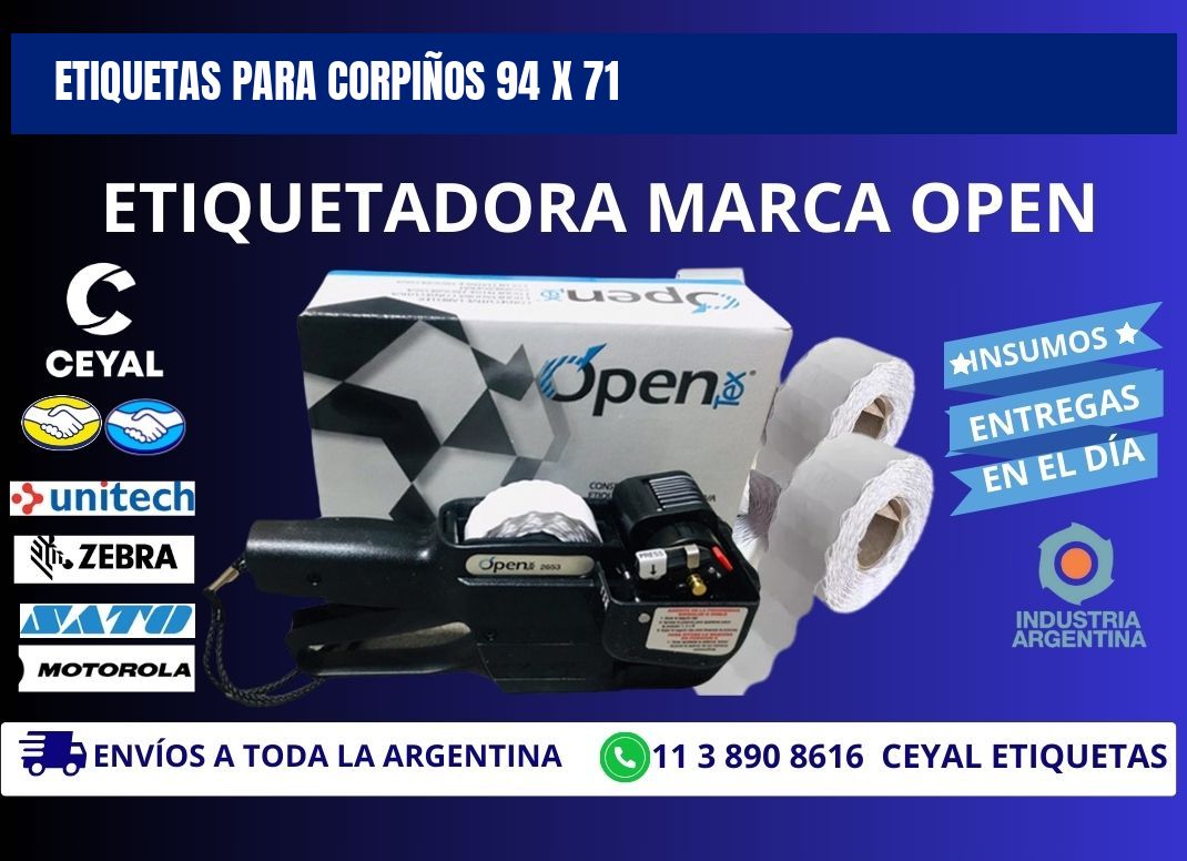ETIQUETAS PARA CORPIÑOS 94 x 71