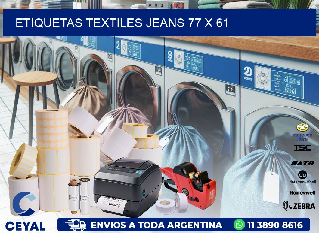 ETIQUETAS TEXTILES JEANS 77 x 61