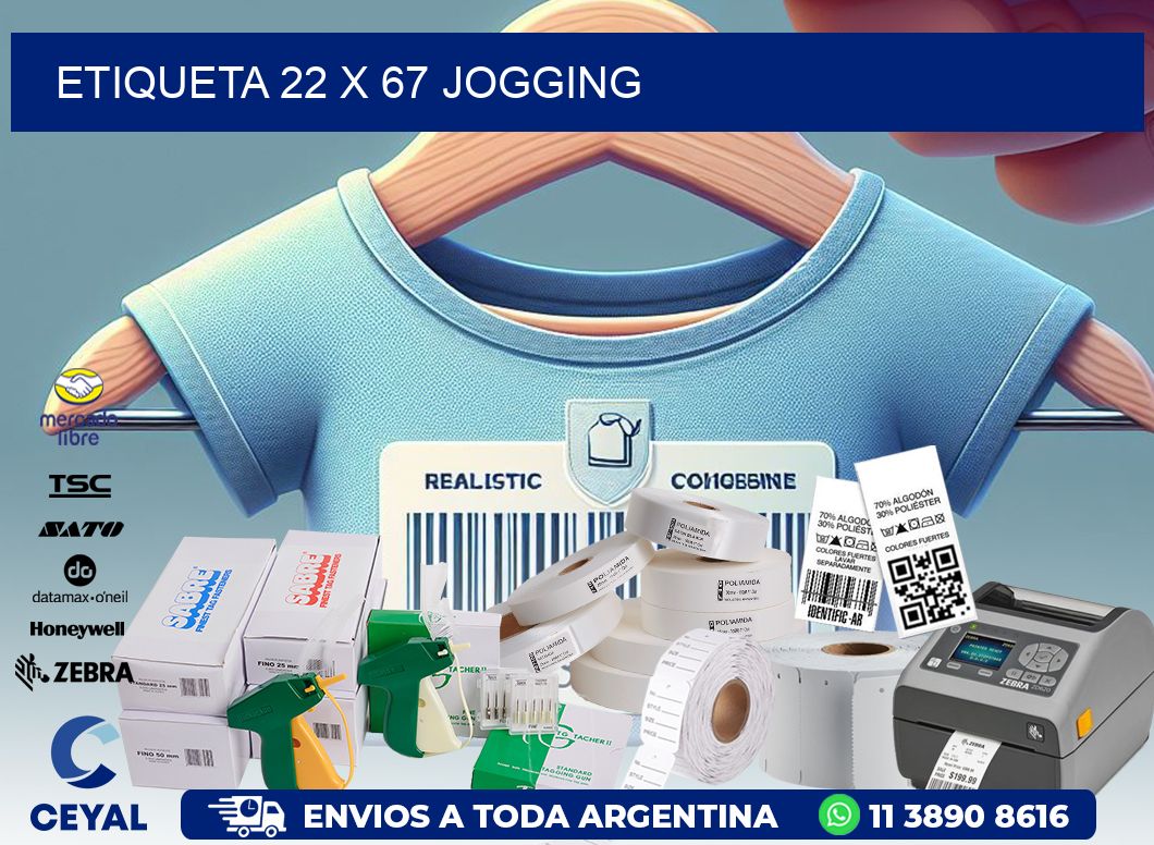 Etiqueta 22 x 67 jogging