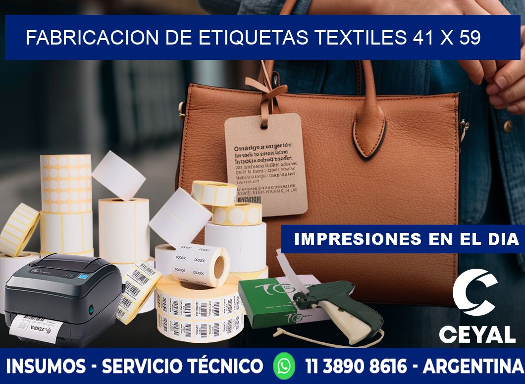 FABRICACION DE ETIQUETAS TEXTILES 41 x 59