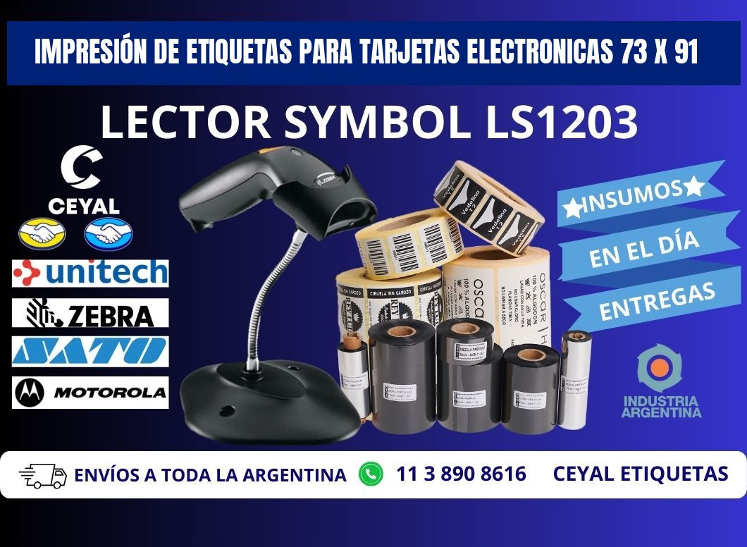 IMPRESIÓN DE ETIQUETAS PARA TARJETAS ELECTRONICAS 73 x 91