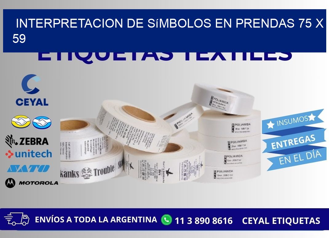 Interpretacion de Símbolos en Prendas 75 x 59