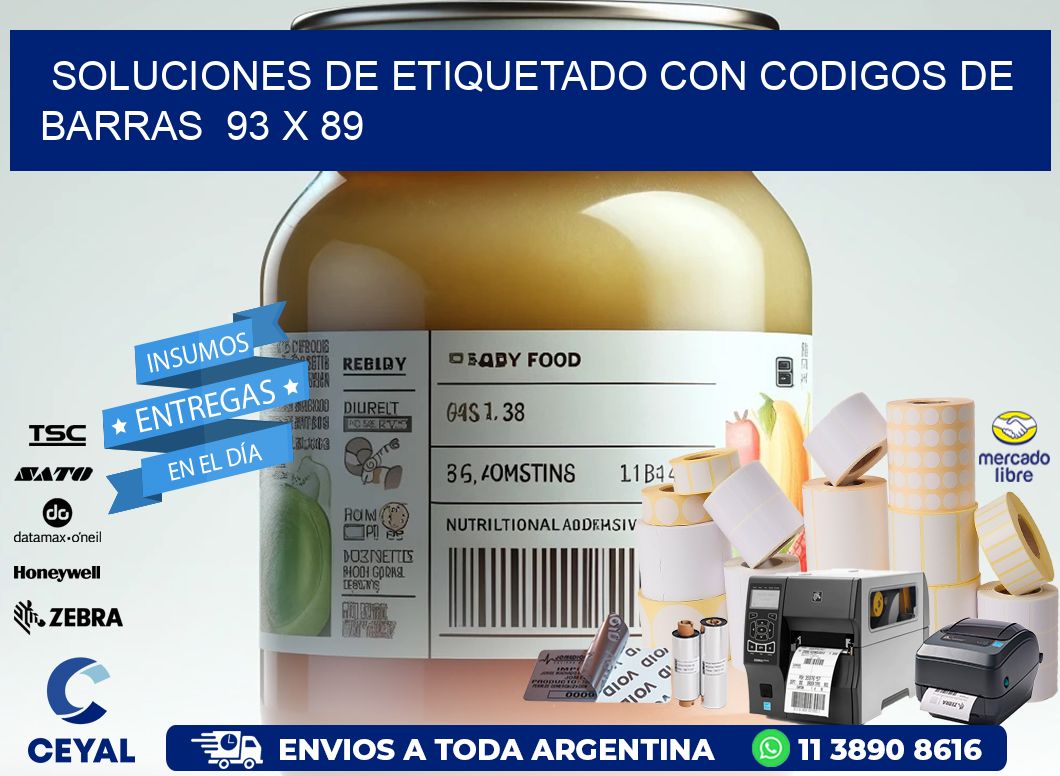 Soluciones de Etiquetado con Codigos de Barras  93 x 89