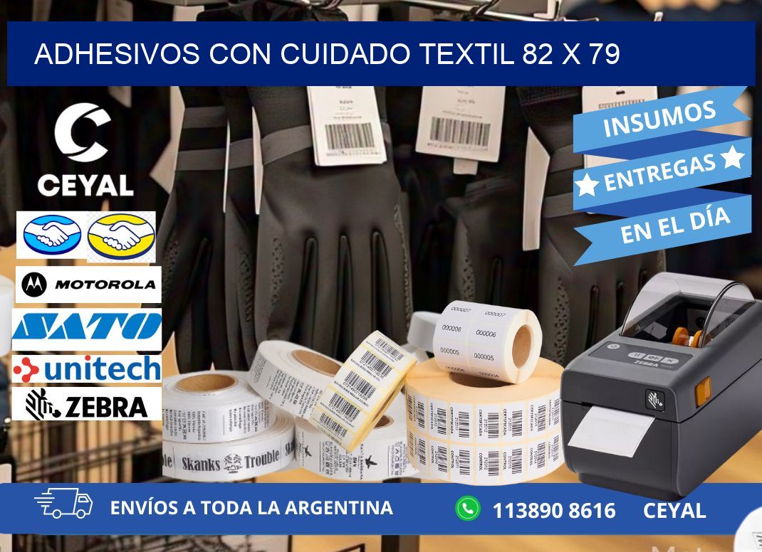 ADHESIVOS CON CUIDADO TEXTIL 82 x 79