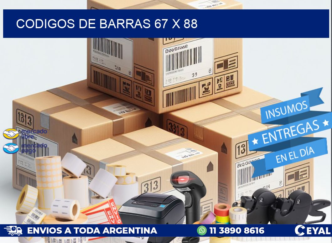 CODIGOS DE BARRAS 67 x 88