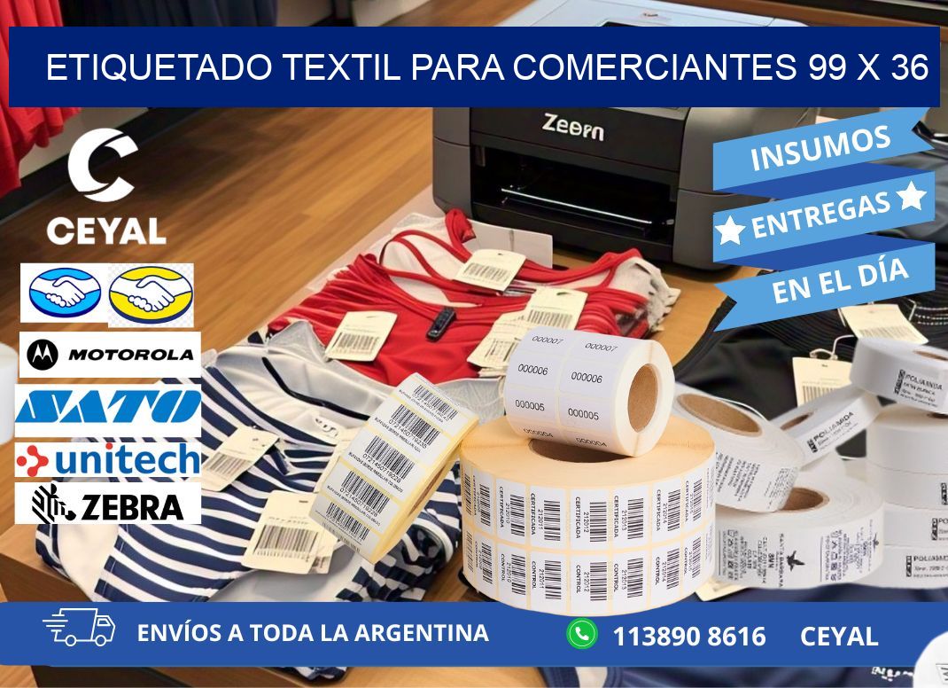 ETIQUETADO TEXTIL PARA COMERCIANTES 99 x 36