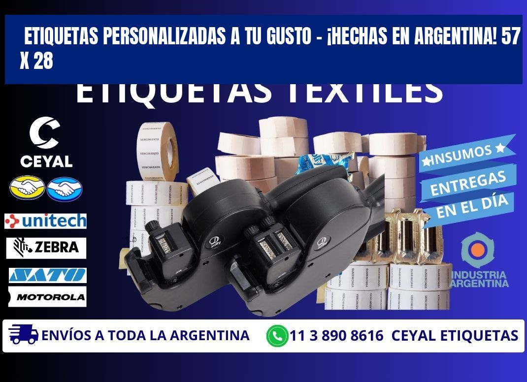 ETIQUETAS PERSONALIZADAS A TU GUSTO – ¡HECHAS EN ARGENTINA! 57 x 28