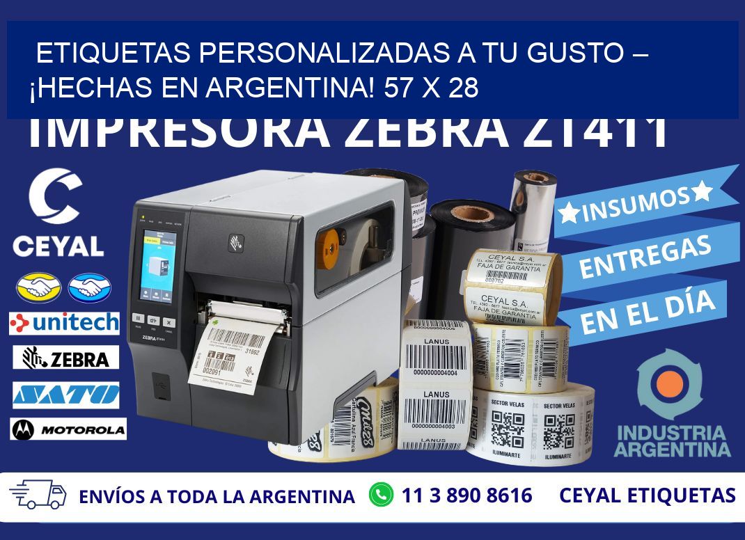 ETIQUETAS PERSONALIZADAS A TU GUSTO – ¡HECHAS EN ARGENTINA! 57 x 28