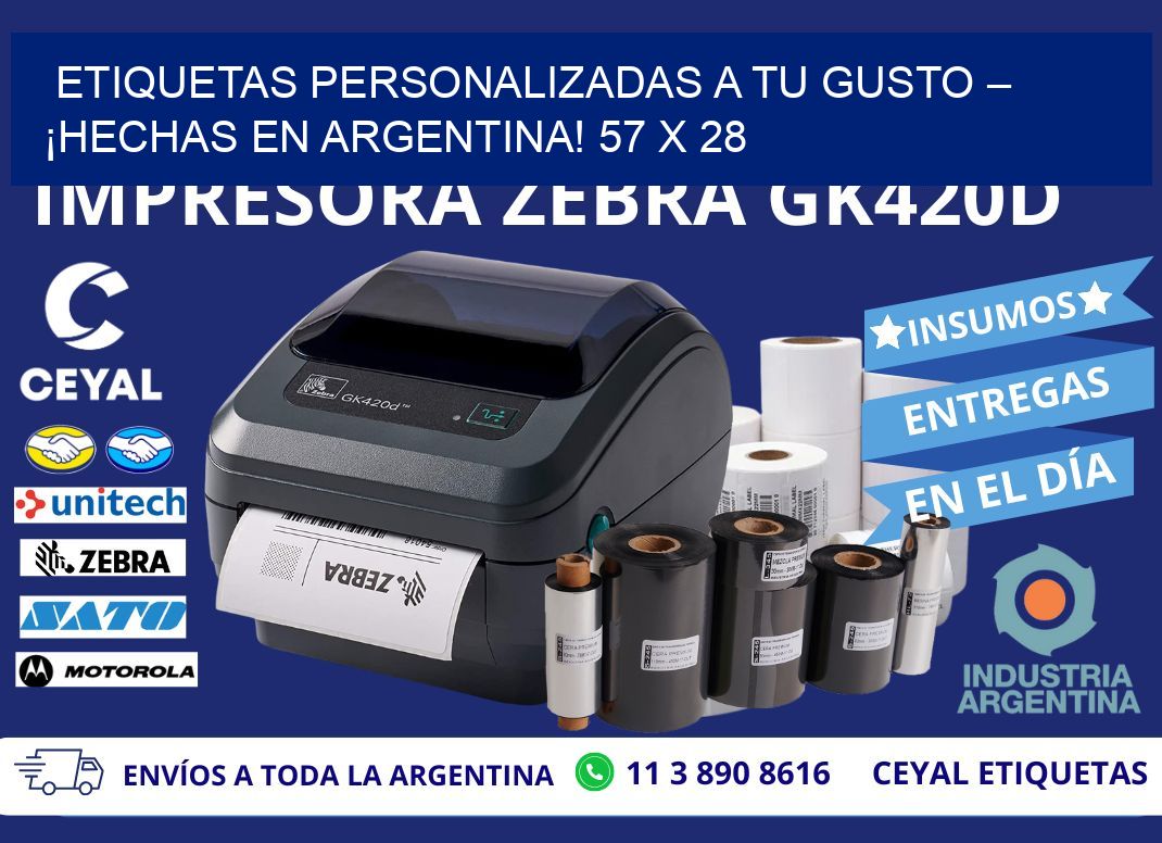 ETIQUETAS PERSONALIZADAS A TU GUSTO – ¡HECHAS EN ARGENTINA! 57 x 28