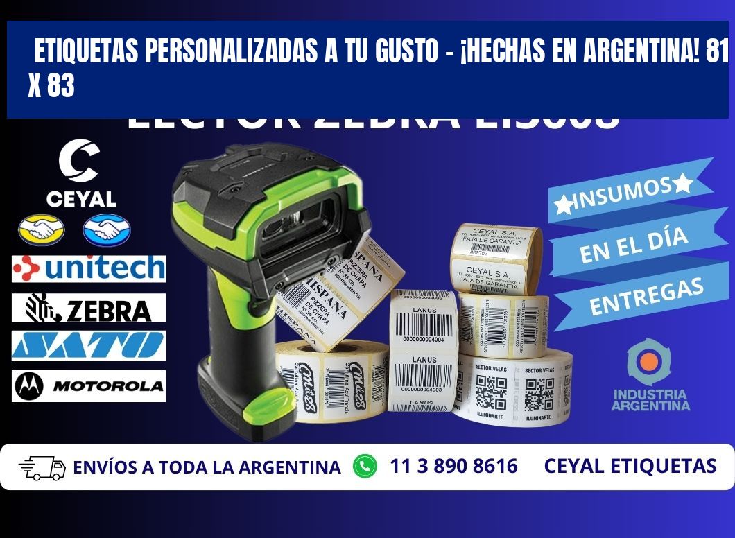 ETIQUETAS PERSONALIZADAS A TU GUSTO – ¡HECHAS EN ARGENTINA! 81 x 83