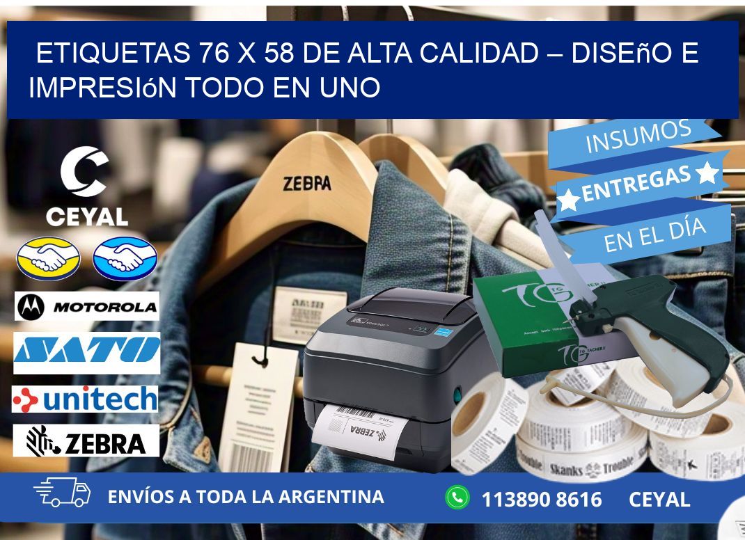 Etiquetas 76 x 58 de Alta Calidad – Diseño e Impresión Todo en Uno